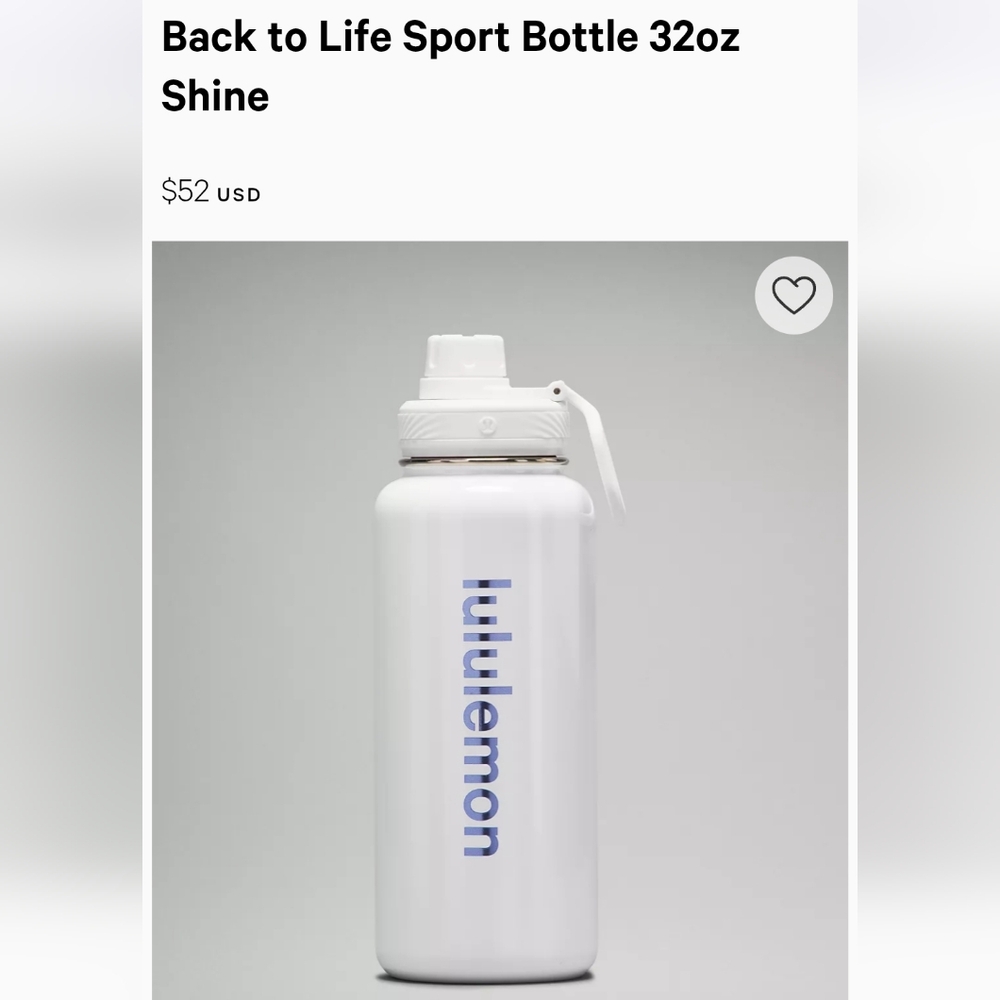 Lululemon waterbottle 32 oz